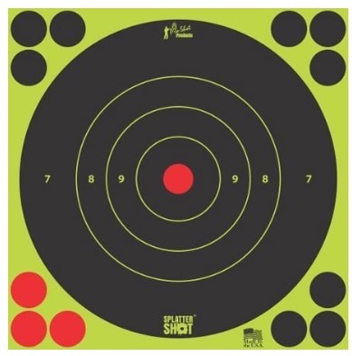 PROSHOT 6IN SPLATTER SHOT BULLSEYE GREEN - 12 QTY. PACK 6B-GREEN-12PK - 556 Black Friday Promotion